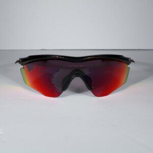 OaKley M2 Frame Xl Used OO9343-08 121 Gloss Black Frame Red Logo Prinz Road Lens
